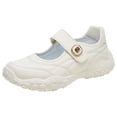 thumbnail image 3 of CAIXAI Walking Shoes Women Wide Toe Box Shoes Women Lightweight Knit Upper Embroidery Sneakers Women Closed Toe Slip on Adjustable Upper Platform Mary Janes Hands-Free Sports Shoes, 3 of 8