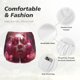 thumbnail image 4 of Balery Surreal Pink Headphones Pantalones cortos deportivos para mujer con forro y dos bolsillos, elásticos, para entrenamiento, gimnasio, yoga-Medium, 4 of 7