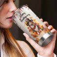 thumbnail image 4 of Happy Thanksgiving Collie Welcome Thankful Fall Autumn Pumpkin 20oz Stainless Steel Tumbler Insulated Cup with Lid Collie Dog Lover Gifts Idea - 02021, 4 of 5