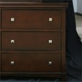 thumbnail image 5 of Furniture of America Brighton 2-Piece Solid Wood Dresser and Mirror in Cherry, 5 of 7