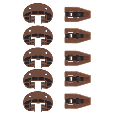 Drawer Slides Guides Plastic 5Pairs with Roller Undermount Stopper for Dresser Replacement Parts