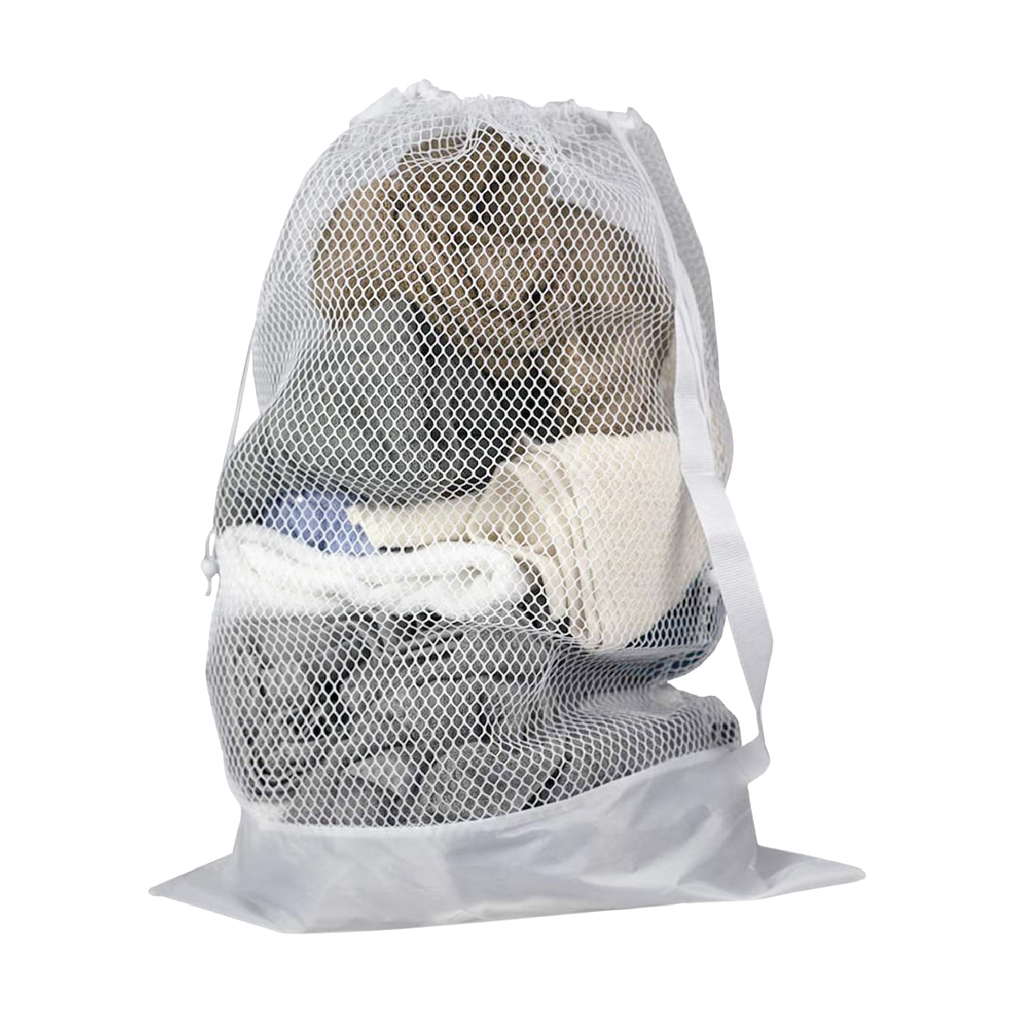 Sunbeam Mesh Nylon Laundry Bag With Handle & Drawstring