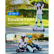 MIHOVER Self Balancing Scooter with Seat Attachment,Balancing Scooter for Kids or Adults with Adjustable Length, Fits 6.5 8 10 ,360°swivel Wheel UL2272 & CPC Certified