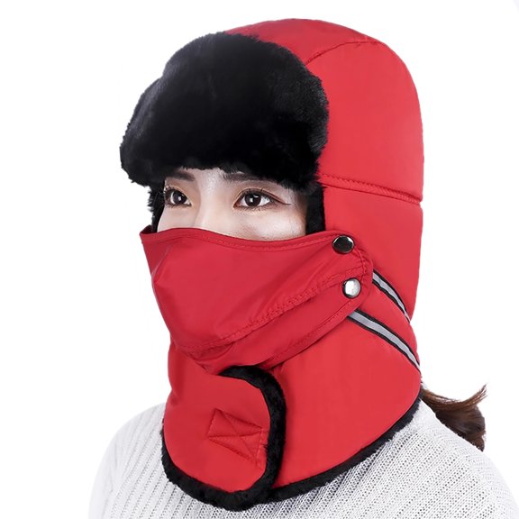 Trapper Hat Reflective Adjustable Unisex Trooper Cap Cycling Hat for Winter
