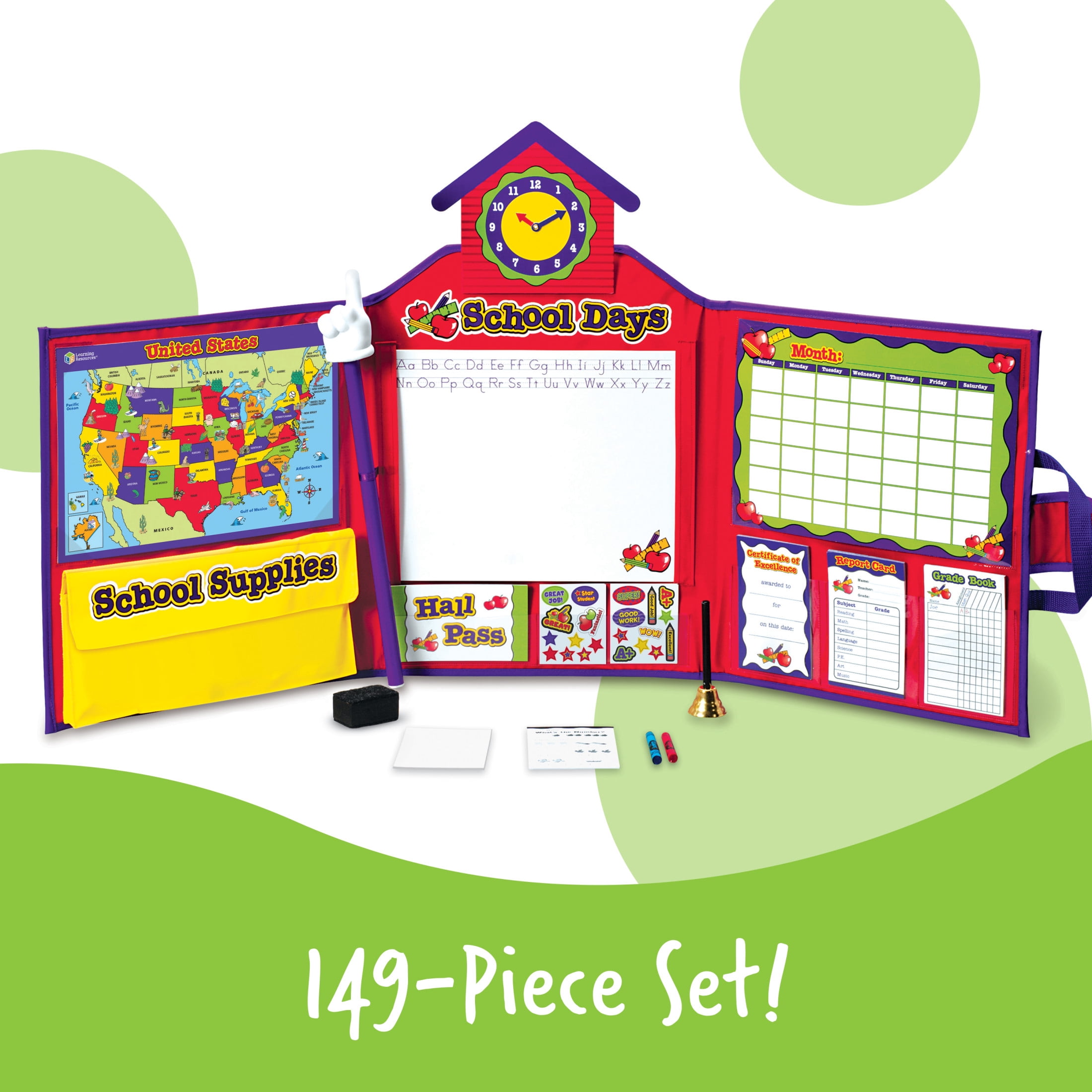Learning Resources Pretend & Play School Set, Preschool Toys, Ages 3+