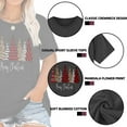 thumbnail image 6 of Anbech Christmas Trees Shirt Women Plus Size Graphic Top Merry Christmas Letter Short Sleeve Tshirt, 6 of 9