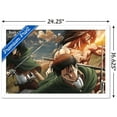 thumbnail image 3 of Attack on Titan: Season 2 - Trio Wall Poster, 14.725" x 22.375", Framed, 3 of 3