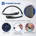 thumbnail image 4 of Auriculares Bluetooth con banda para el cuello Dpvisn, plegables, inalámbricos, negros, 4 of 7
