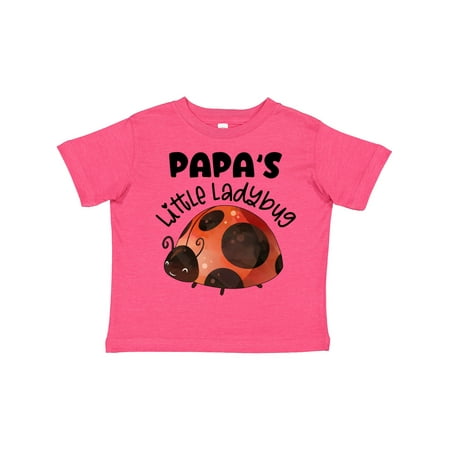 

Inktastic Papa s Little Ladybug Gift Toddler Boy or Toddler Girl T-Shirt