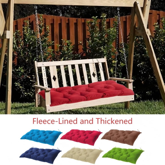 Taotanxi Indoor Outdoor Bench Cushion, Waterproof Swing Cushion Seat, Chair Replacement Pads Pillow for Lounger Garden Furniture Patio (Light Blue,39.4×19.7 Inch)