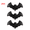 Black,3pcs, variant on 2pcs Rattan Bat Halloween Wall Hanging Ornament, Natural Woven Black Bat Decor, Rustic Spooky Decoration for Wall, Door, Porch, Home & Holiday Festive Display