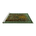 thumbnail image 2 of Ahgly Company Machine Washable Indoor Square Animal Turquoise Blue Traditional Area Rugs, 8' Square, 2 of 4