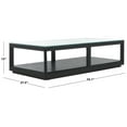 thumbnail image 3 of SAFAVIEH Couture Benecarlo Modern Glass Coffee Table, Black/Clear, 3 of 10