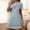 Blue, variant on Lightweight Moomoo Night dress for Women Short Purple Mumu Dress Short Sleeve Butterfly Print Nightgowns for Women
