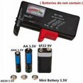 thumbnail image 4 of Probadores de batería Comprobador de voltaje de batería para pilas de botón AA/AAA/C/D/9V/1.5V Pantalla LCD universal(3), 4 of 5