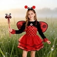 thumbnail image 6 of JAJAHO Animals Dress Up Outfits For Girls Long Sleeve Mesh Layered Tutu Dress With Headband Wings Magic Wand 4PCS Set Party Performances Wear Comfortable Dresses, 6 of 6