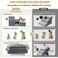 thumbnail image 2 of Dog Stairs for Small Dogs, Foldable Pet Steps for High Bed, Non-Slip 3-Step Cat Stairs with Storage, Condo and Fluffy Ball, Large Dog Indoor Ramp for Couch Window, Up to 180 Lbs, 16.7'' H, 2 of 7