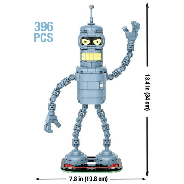 Brickcraft Futurama Bender Brick Building Kit (396- Plastic