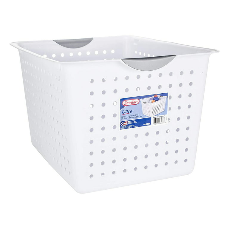 Sterilite 1626 - Large Ultra™ Basket White 16268006