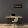 thumbnail image 4 of Wiens, James 24x11 Black Modern Framed Museum Art Print Titled - Cinema Marquee, 4 of 5