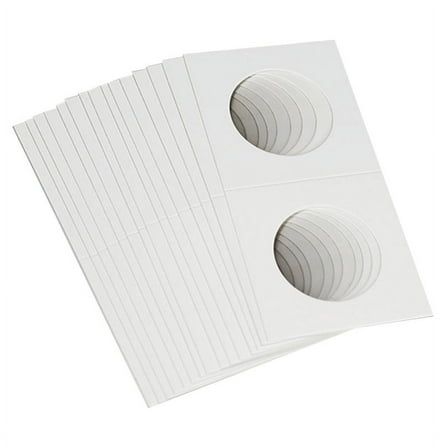 50PCS Square Cardboard Coin Holders Coin Supplies Coin Album Collection Lighthouse Stamp Coin Holders Cover Case Storage