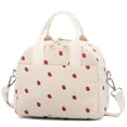thumbnail image 1 of Bolsa de almuerzo LOVELYWIND de pana aislante, 27 x 19 x 20 cm, color beige, 1 of 9