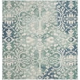 thumbnail image 4 of SAFAVIEH Mystique Hayleigh Faded Floral Polyester Runner Rug, Blue/Ivory, 2'3" x 8', 4 of 6