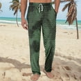 thumbnail image 2 of JGNGSHN Men's Wide Leg Pajamas Pants Drawstring Elastic Waist Camo Lounge Pants Pjs Bottoms with Pocket Casual Fashion Trousers, 2 of 7