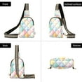 thumbnail image 7 of FORMRS Womens Crossbody Sling Bag Travel Daypack Shoulder Chest Backpack, Colorful Geometric, 7 of 7