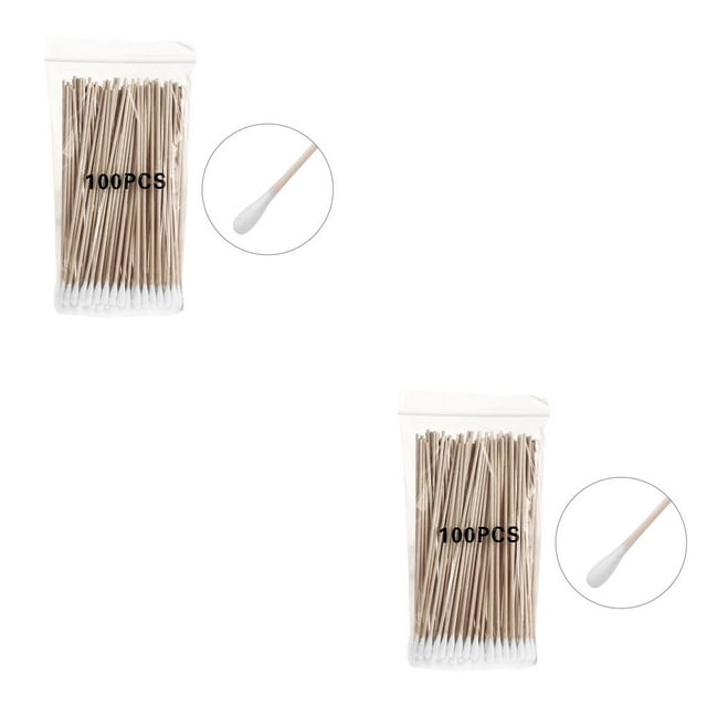 Maoww Lot de 100 Embouts en Coton Maison Polyvalents Pratiques Travail Écouvillons Cosmétiques Structure Ferme Format Compact Fournitures pour Femmes 2 Ensembles