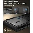 thumbnail image 5 of Poetic Revolution Case for Moto Edge 2024 [Not for 2023 Version] with Slide Camera Cover, Black, 5 of 5