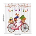 thumbnail image 3 of Lilixerw Easter Cute Rabbit Shower Curtain with 12 Hooks,Spring Shower Curtain,Easter Hanging Egg Scene Curtain,Cloth Fabric Bathroom Decor,47.24x70.87 in,Multicolor, 3 of 6