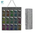 thumbnail image 6 of Deago Sunglasses Organizer Storage, Hanging Wall Pocket Glasses Organizer - Felt Slots Sunglass Organizer Holder Eyeglass Display with Rope, 6 of 9