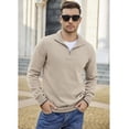 thumbnail image 6 of COOFANDY Men's Half Zip Knitted Sweater Long Sleeve Fall Fashion Pullover Sweaters, 6 of 10