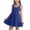 Blue, variant on Big Girls Sleeveless Sun Dress (5-15) Casual Summer Tiered Dress for School Pink Size 7/8