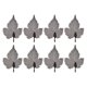 thumbnail image 2 of Colgante de joyería de hoja colgante de collar de hoja bricolaje galvanoplastia plata negro 8 piezas forma de hoja de arce para mujer para tobilleras ANGGREK Otros, 2 of 8