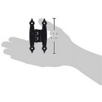 Laurey 21314 Colonial H Hinge, Black