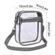 thumbnail image 2 of Bolsa de PVC transparente para estadio - Bandolera transparente para hombre y mujer, con certificación de seguridad, gran capacidad y correa ajustable, 20 x 15 x 6 cm, 2 of 3