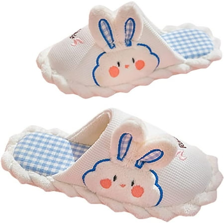 

CoCopeanut Unisex Rabbit Slippers Animal Style Plush Winter House Slippers Fluffy Cozy House Shoes