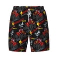 thumbnail image 4 of Lsque Mens Swim Trunks Monster Truck Pattern - Bathing Suit Compression Liner - Beach Swim Shorts Swimwear - (S-3XL) - Stretch Quick Dry -Small, 4 of 9