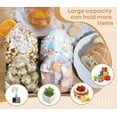 thumbnail image 3 of 100 pcs Cellophane Treat Bags,Clear Plastic Goodie Bags with Twist Ties for Treat Candy Snacks Cookies Dessert Bakery Gift Wrapping,6x10 inch,100 pack, 3 of 8