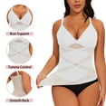 thumbnail image 2 of COMFREE Shapewear Camisole for Women Tummy Control Body Shaper V-Neck Adjustable Straps Compression Tank Tops (S-3XL), 2 of 6