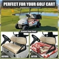 thumbnail image 3 of SEANATIVE Christmas Golf Cart Seat Cover for Front Seats Santa Claus Golf Cart Seat Blanket with Pockets HO HO HO Golf Cart Seat Towel for Club Car Travel Sports Golf Cart Accessories, 3 of 7