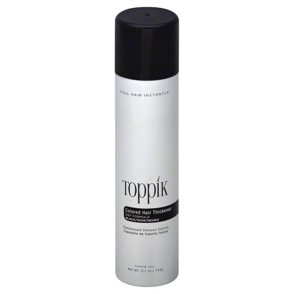 Toppik Dry Formula Black Colored Hair Thickener, 5.1 oz ...