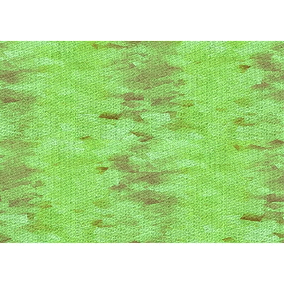 Ahgly Company Machine Washable Indoor Rectangle Transitional Green Area Rugs, 2' x 5'