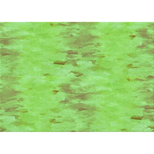Ahgly Company Indoor Rectangle Patterned Alien Green Area Rugs, 6' x 9'