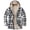 Grey, variant on Women's Full-zip Plaid Fleece Flannel Hooded Jacket,Windproof Warm Fleece Jacket for Women in Autumn and Winter