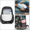 thumbnail image 4 of Basketball and Meteor Teal Pattern 17" Waterproof Oxford School Backpacks for Teens, S-Shape Padded Straps, for School, Travel, Hiking, Camping, 4 of 5