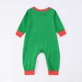 thumbnail image 5 of FYDUU Baby Boy Girl Christmas Outfit Striped Button Long Sleeve Romper Jumpsuit One-Piece Sleepwear Baby Xmas Romper Elf Santa Clothes Dailywear, 5 of 8