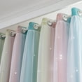 thumbnail image 5 of Star Curtains Stars Blackout Curtains for Kids Girls Bedroom Living Room Colorful Double Layer Star Window Curtains, 1 Panel (40, 5 of 7